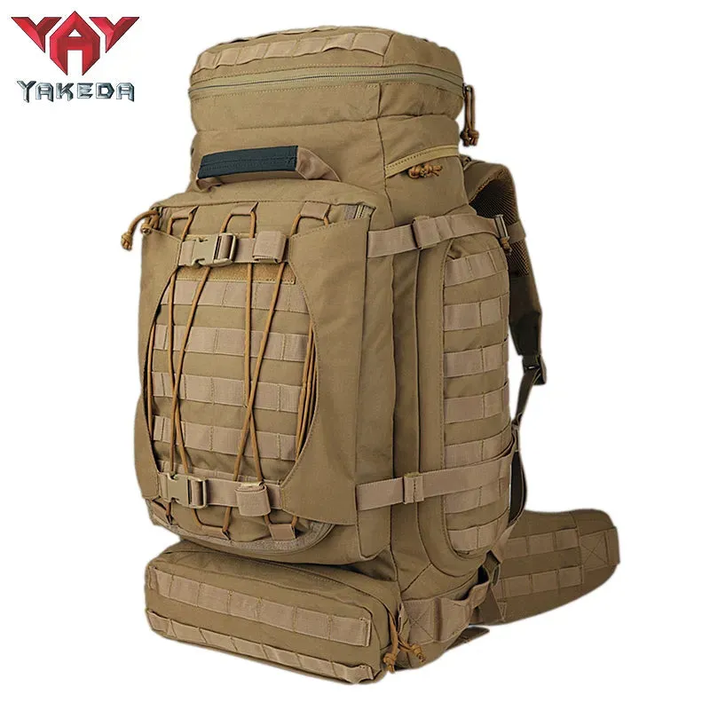 19780 YAKEDA Tactical Backpack Military Rucksack Traveling Hiking Outdoor 90L