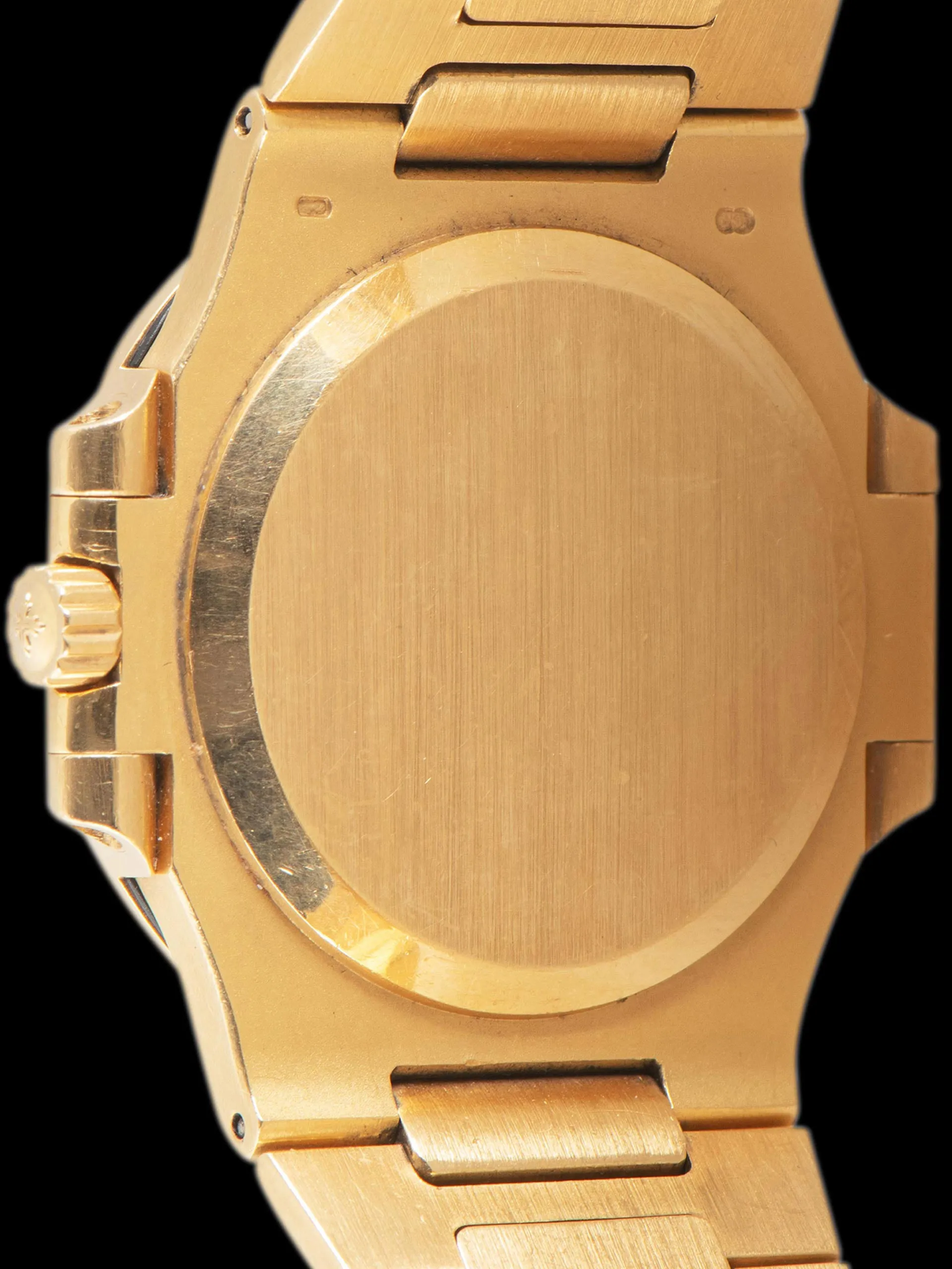 1980s Patek Philippe Nautilus 18K YG (Ref. 3800J) Silver "Wabi-Sabi" Dial