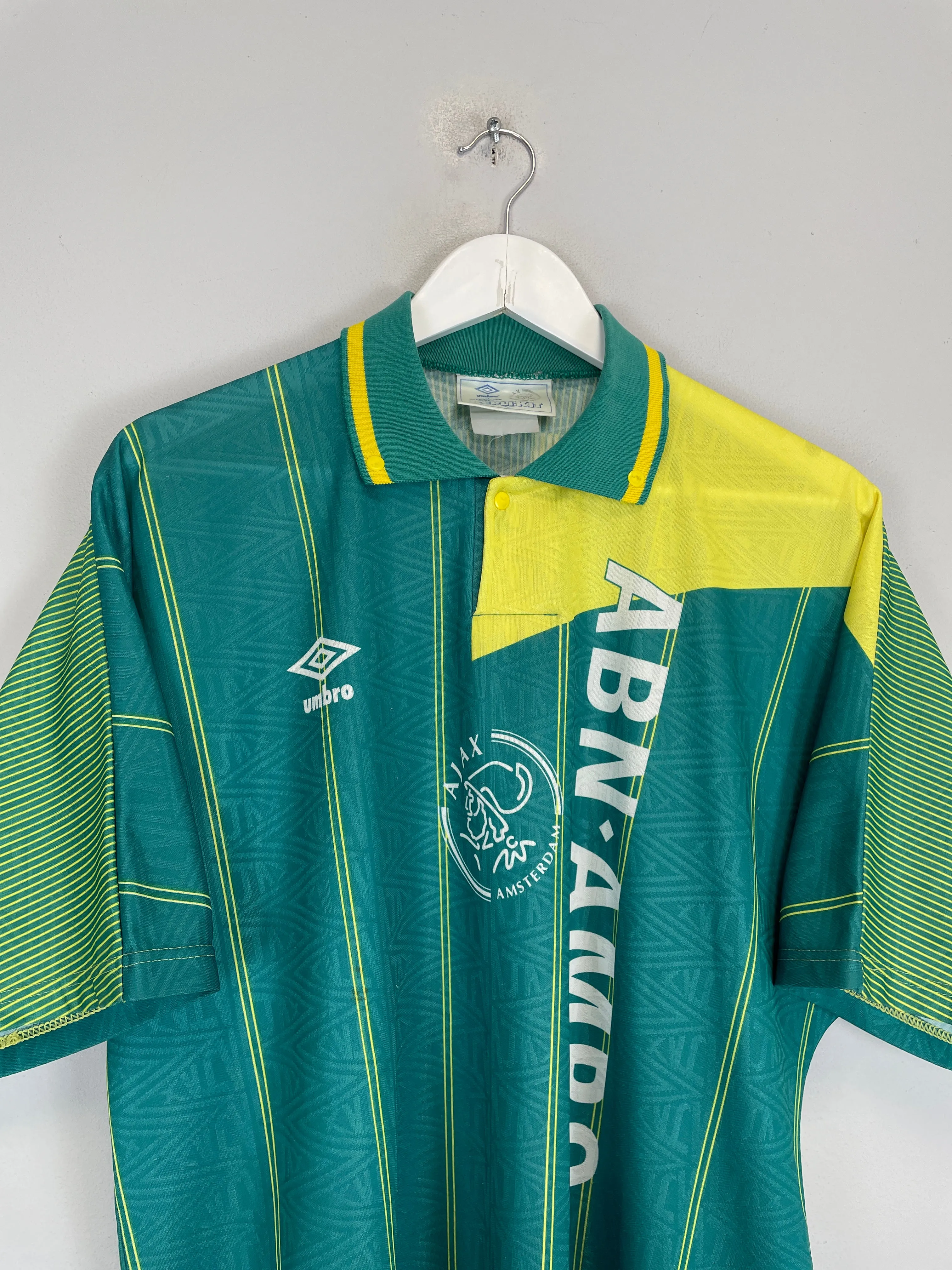 1991/93 AJAX AWAY SHIRT (XL) UMBRO