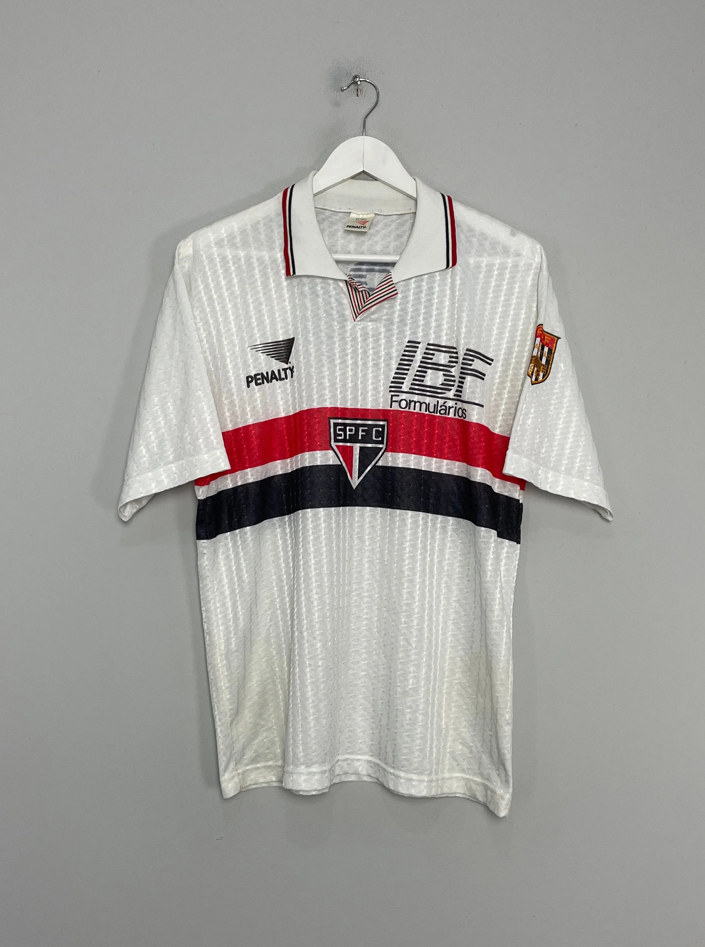 1992 SAO PAULO HOME SHIRT (L) PENALTY