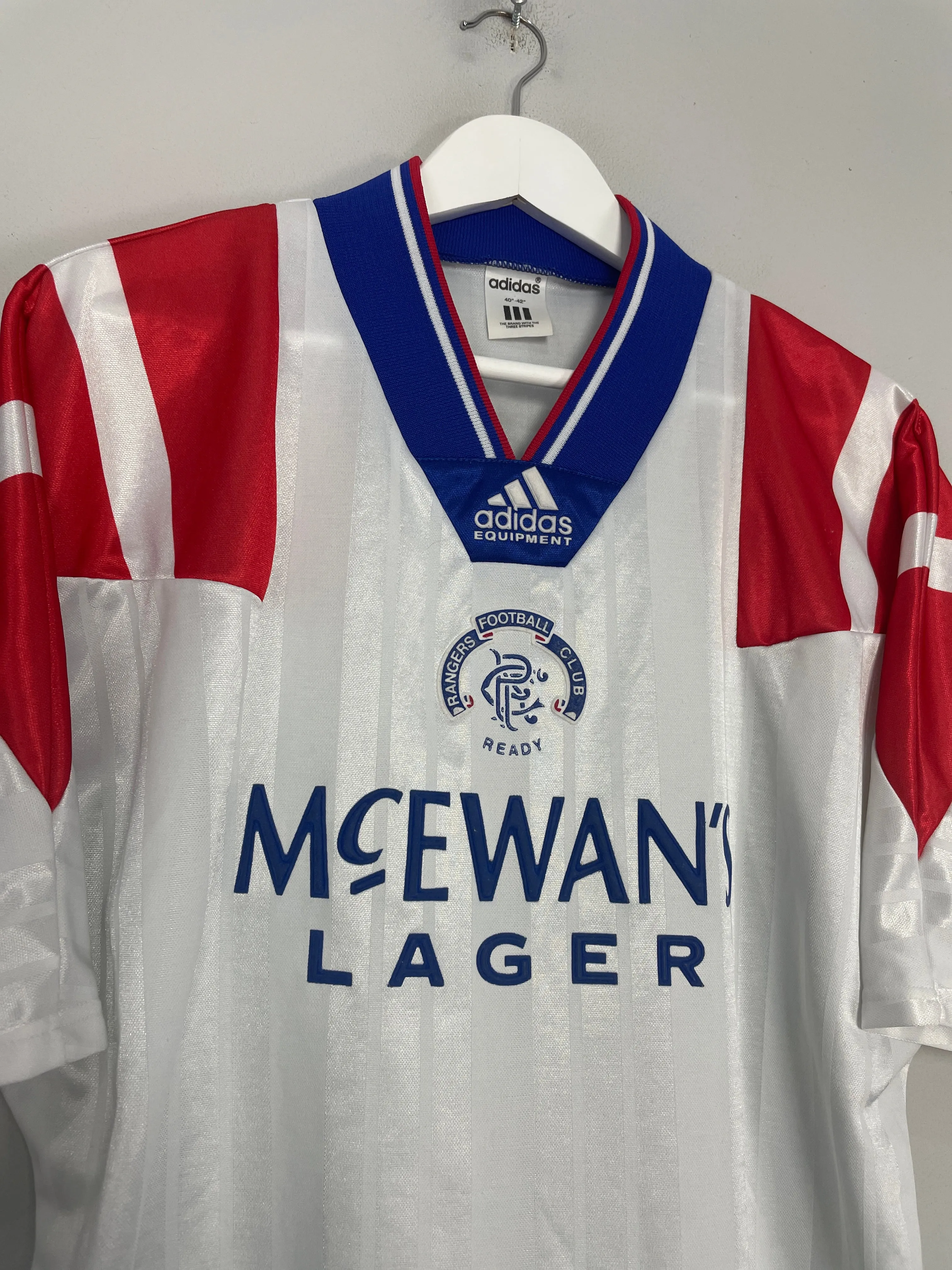1992/94 RANGERS AWAY SHIRT (M) ADIDAS