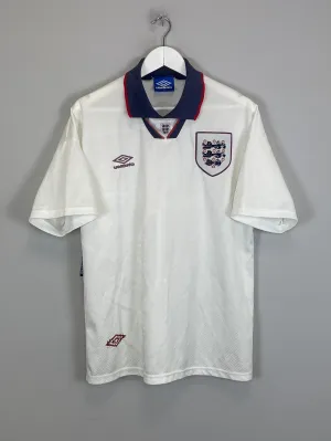1993/95 ENGLAND HOME SHIRT (L) UMBRO