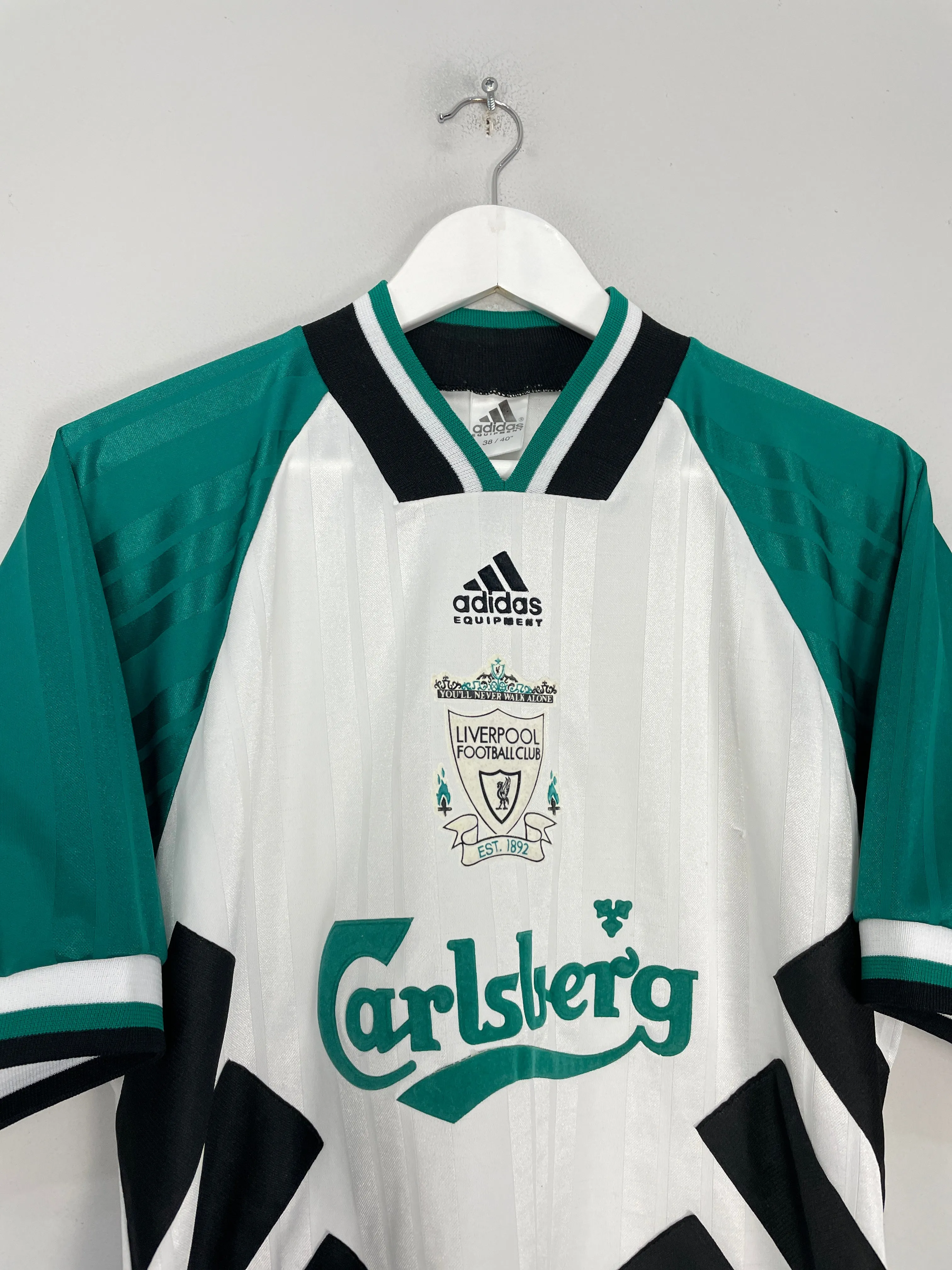 1993/95 LIVERPOOL AWAY SHIRT (M) ADIDAS