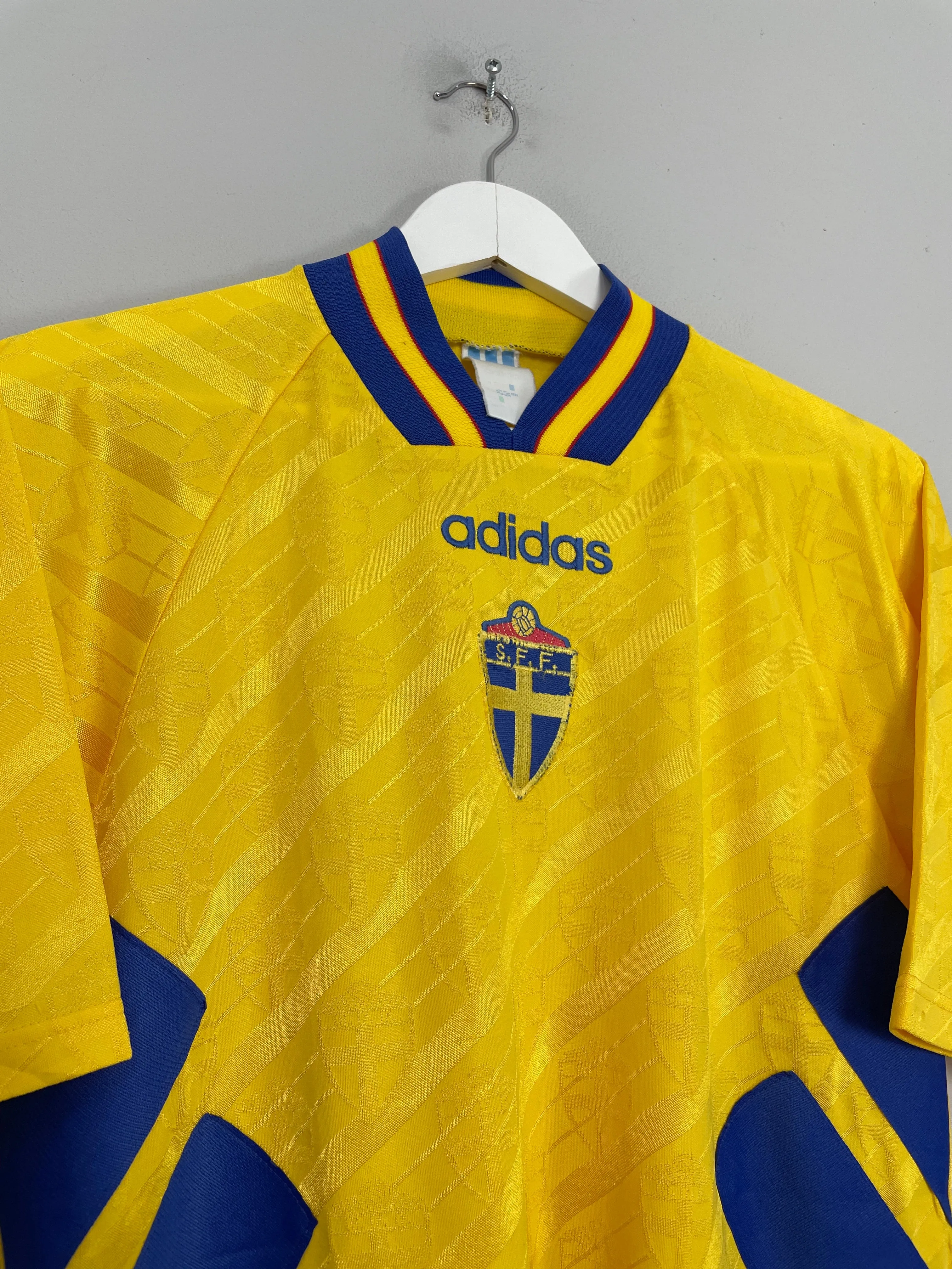 1994/95 SWEDEN HOME SHIRT (M) ADIDAS