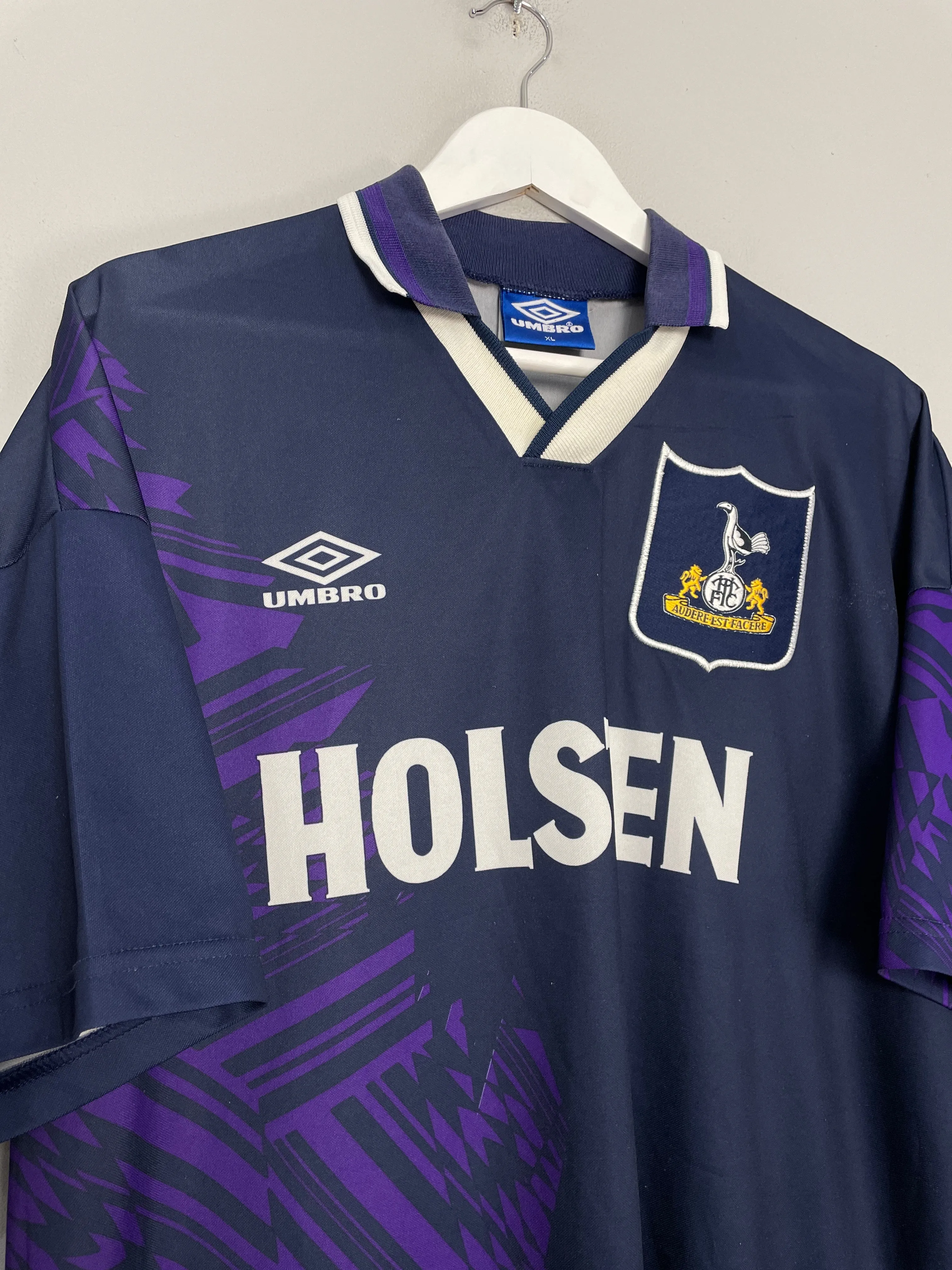 1994/95 TOTTENHAM AWAY SHIRT (XL) UMBRO