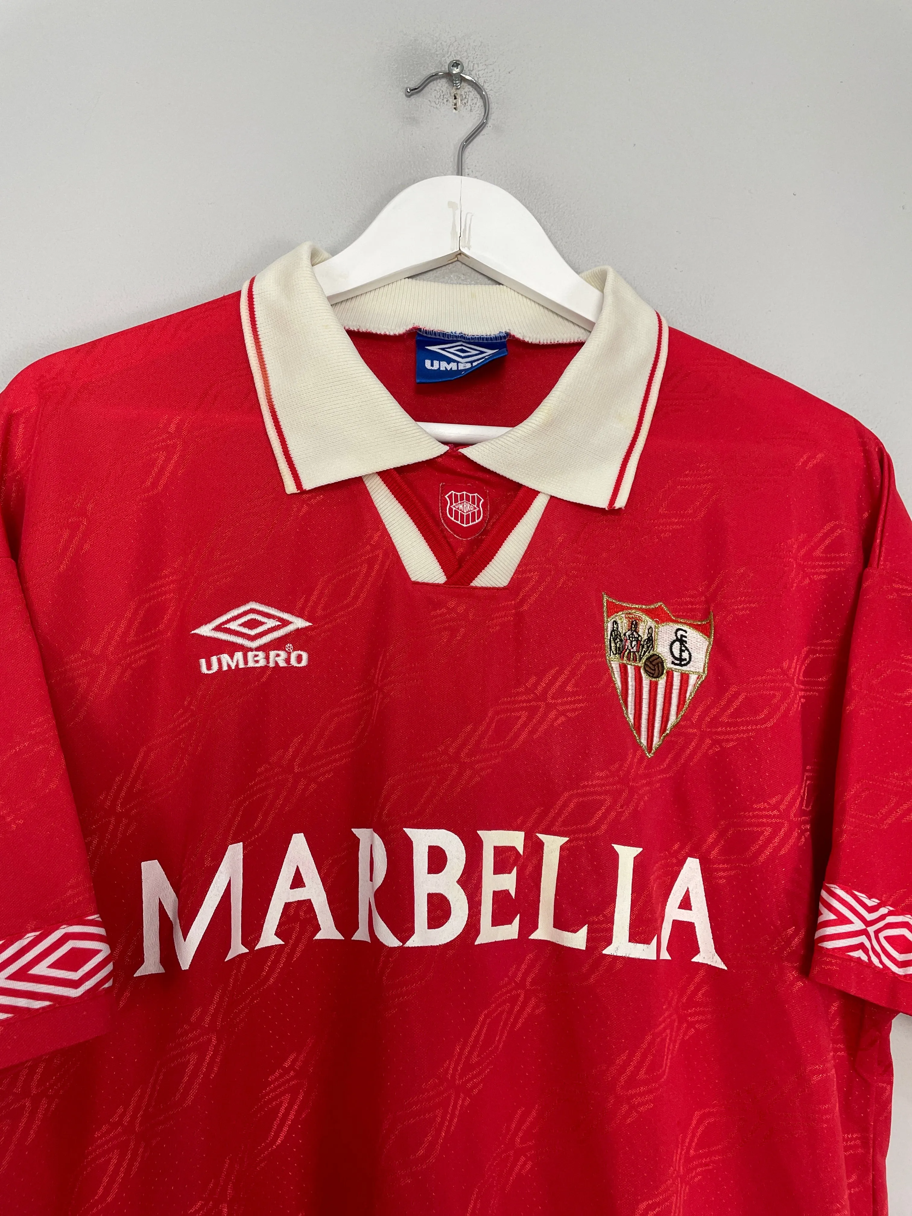 1994/96 SEVILLA AWAY SHIRT (L) UMBRO