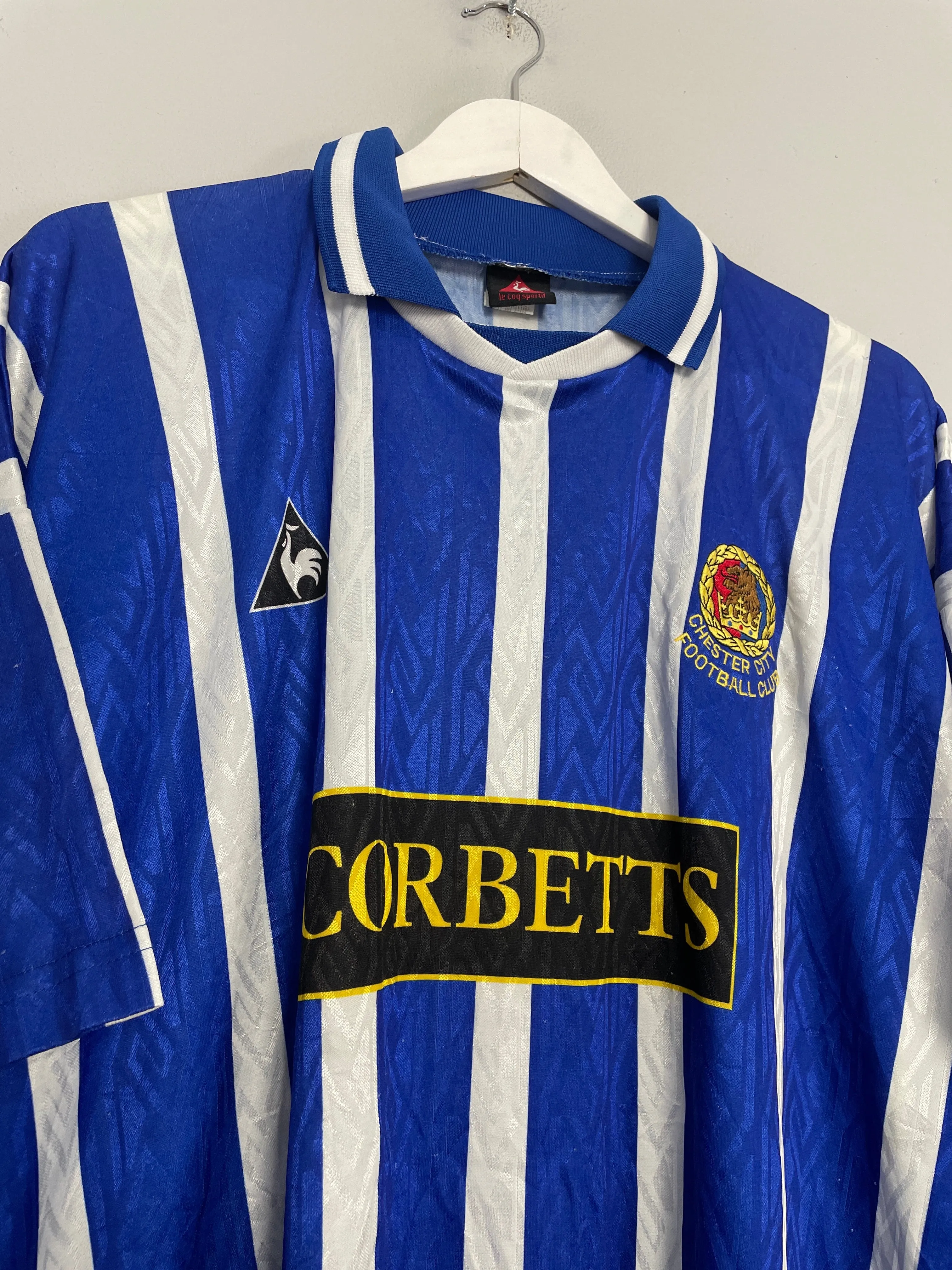 1995/96 CHESTER CITY HOME SHIRT (XL) LE COQ