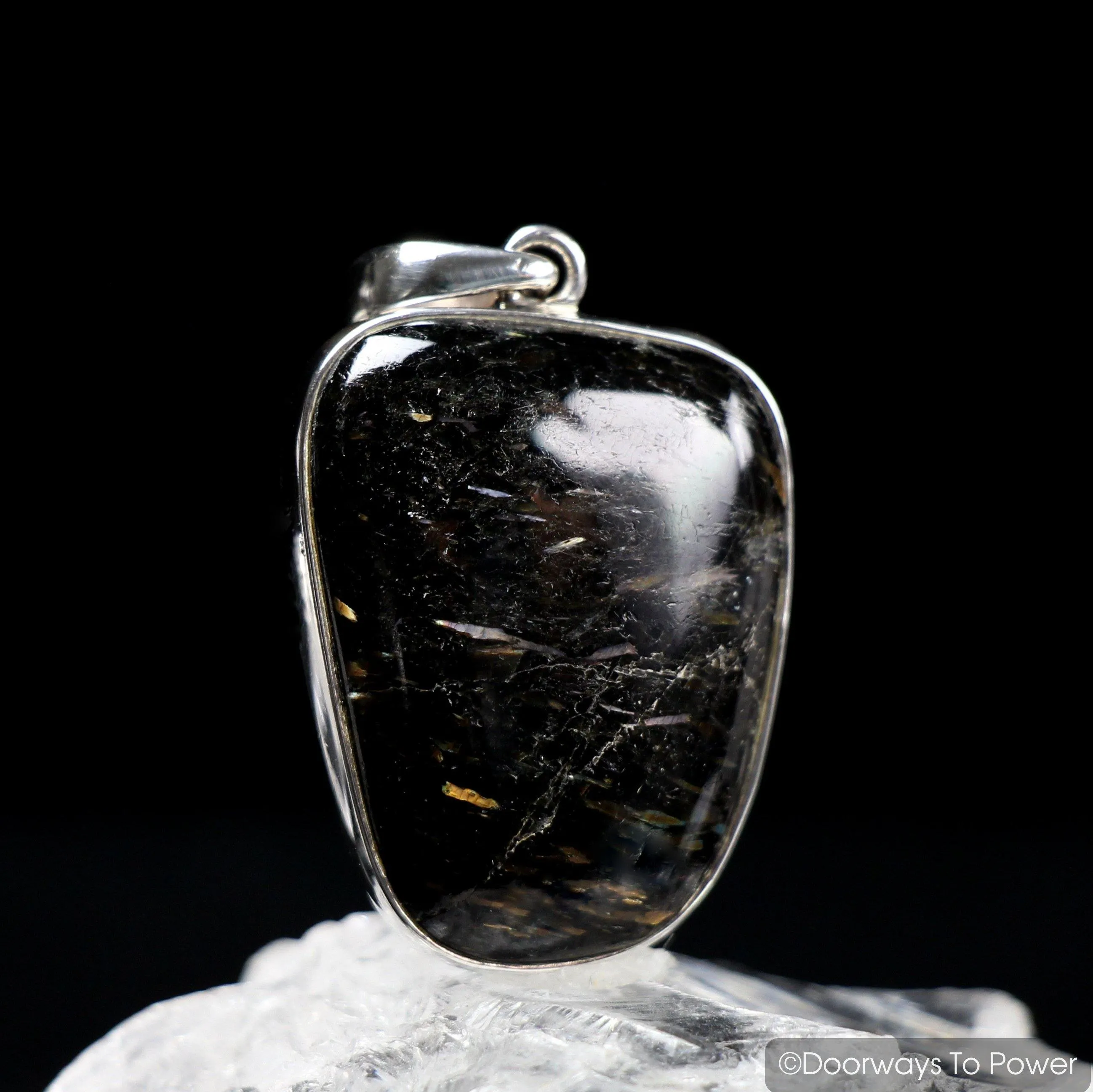 2 Nuummite Magicians Stone Pendants  Very Rare * Mine is Closed * A    QUALITY