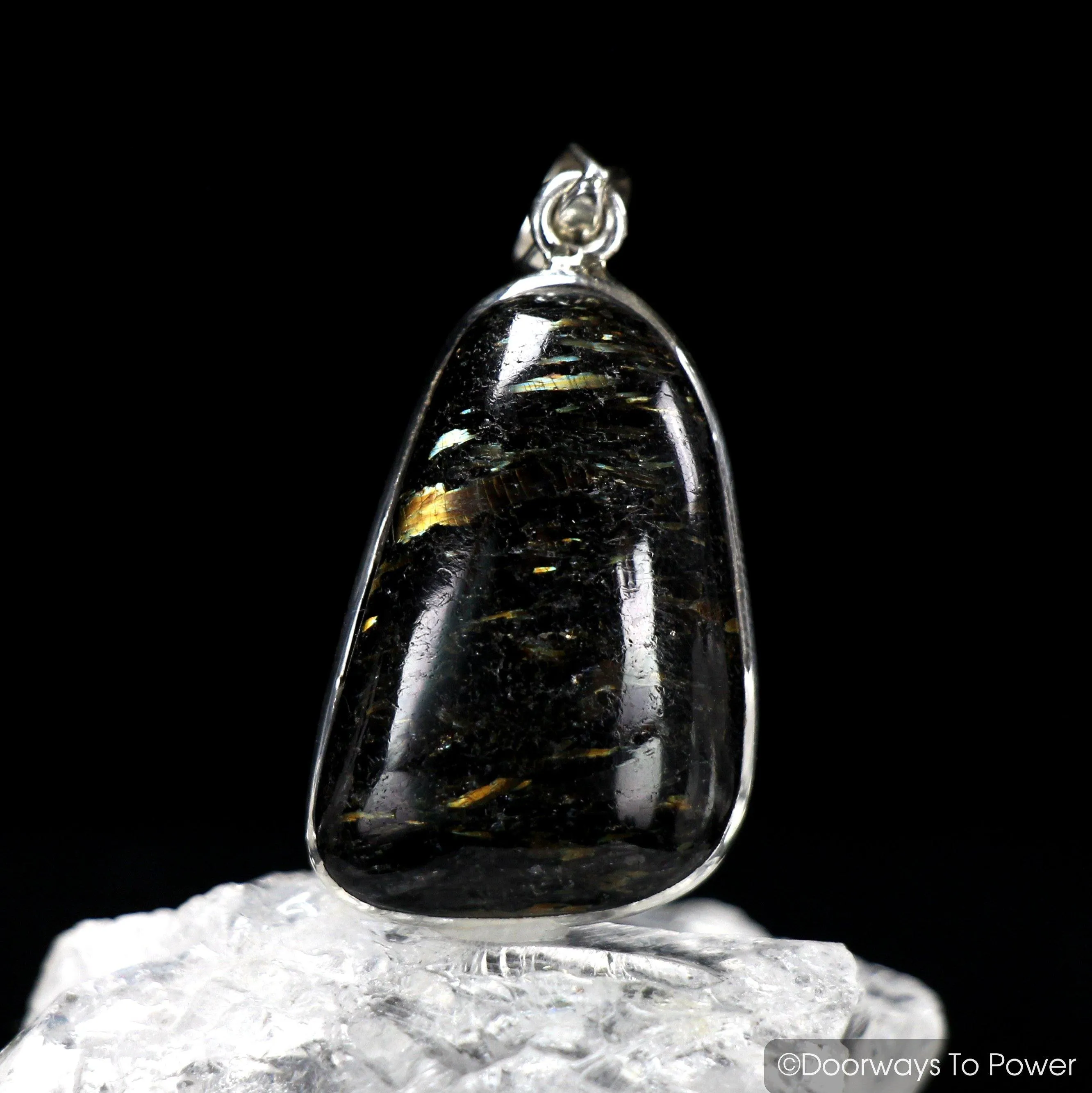 2 Nuummite Magicians Stone Pendants  Very Rare * Mine is Closed * A    QUALITY