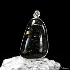 2 Nuummite Magicians Stone Pendants  Very Rare * Mine is Closed * A    QUALITY