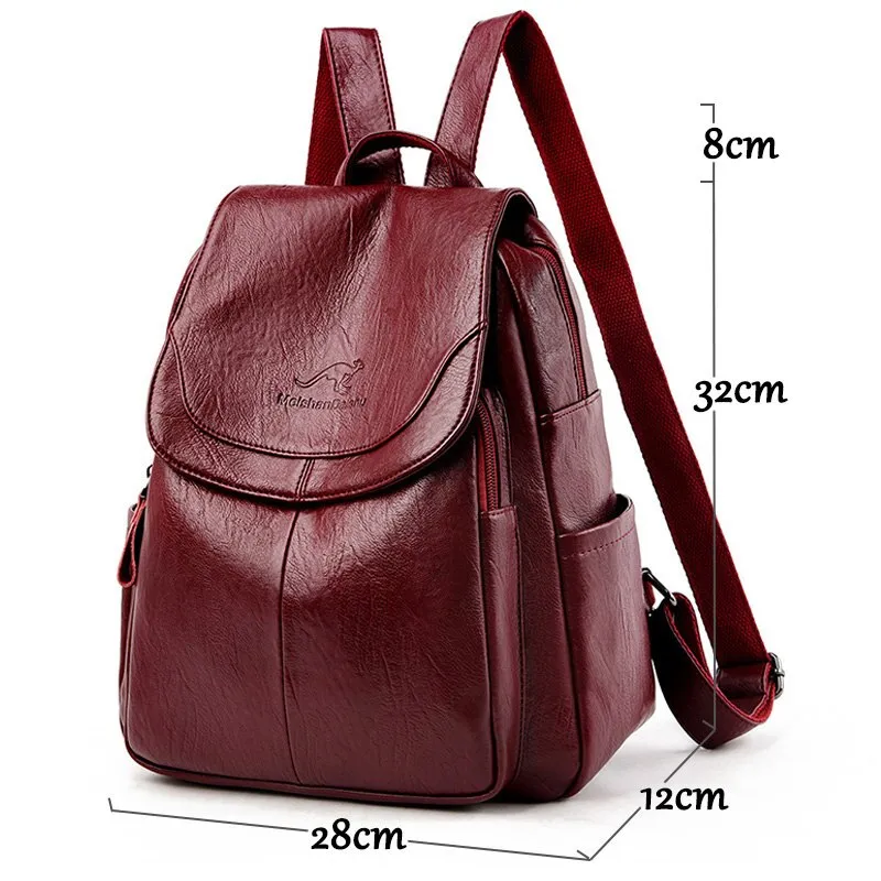 2022 New Fashion Casual School Bags Quality Retro Women Backpack Shoulder Bag