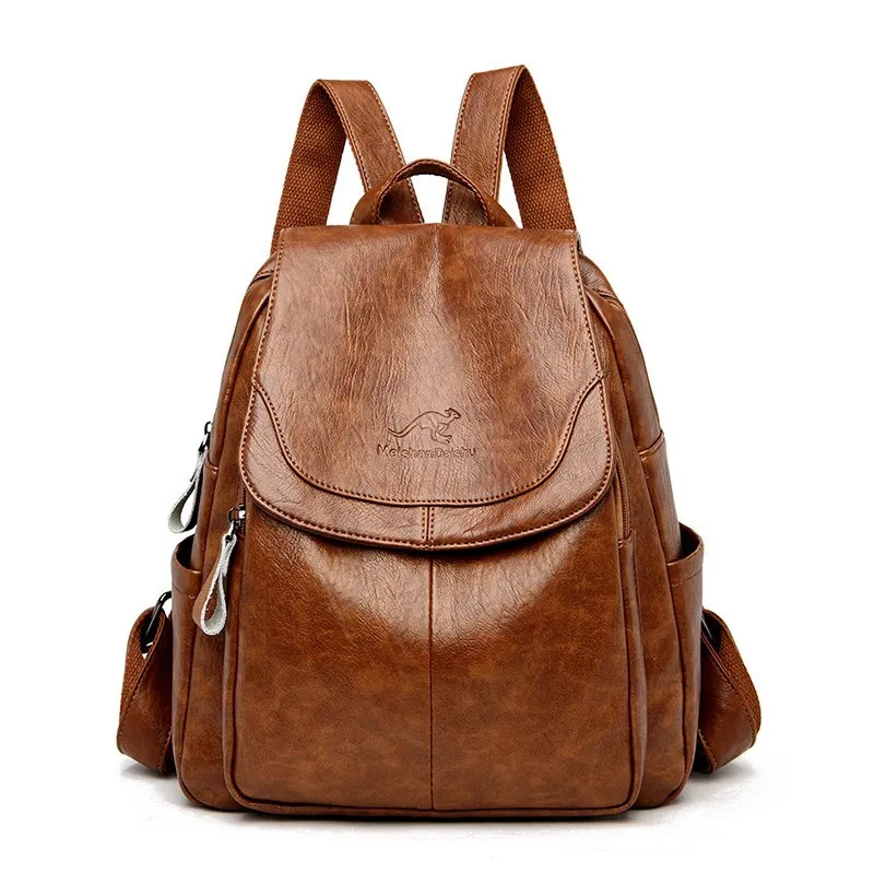 2022 New Fashion Casual School Bags Quality Retro Women Backpack Shoulder Bag