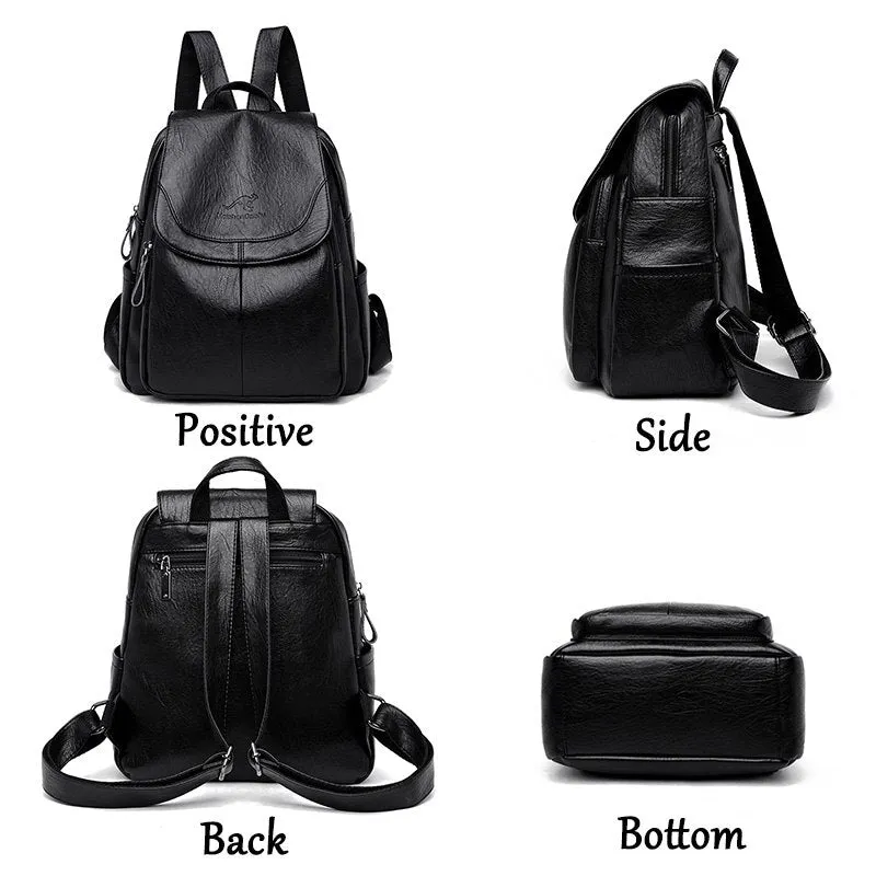 2022 New Fashion Casual School Bags Quality Retro Women Backpack Shoulder Bag