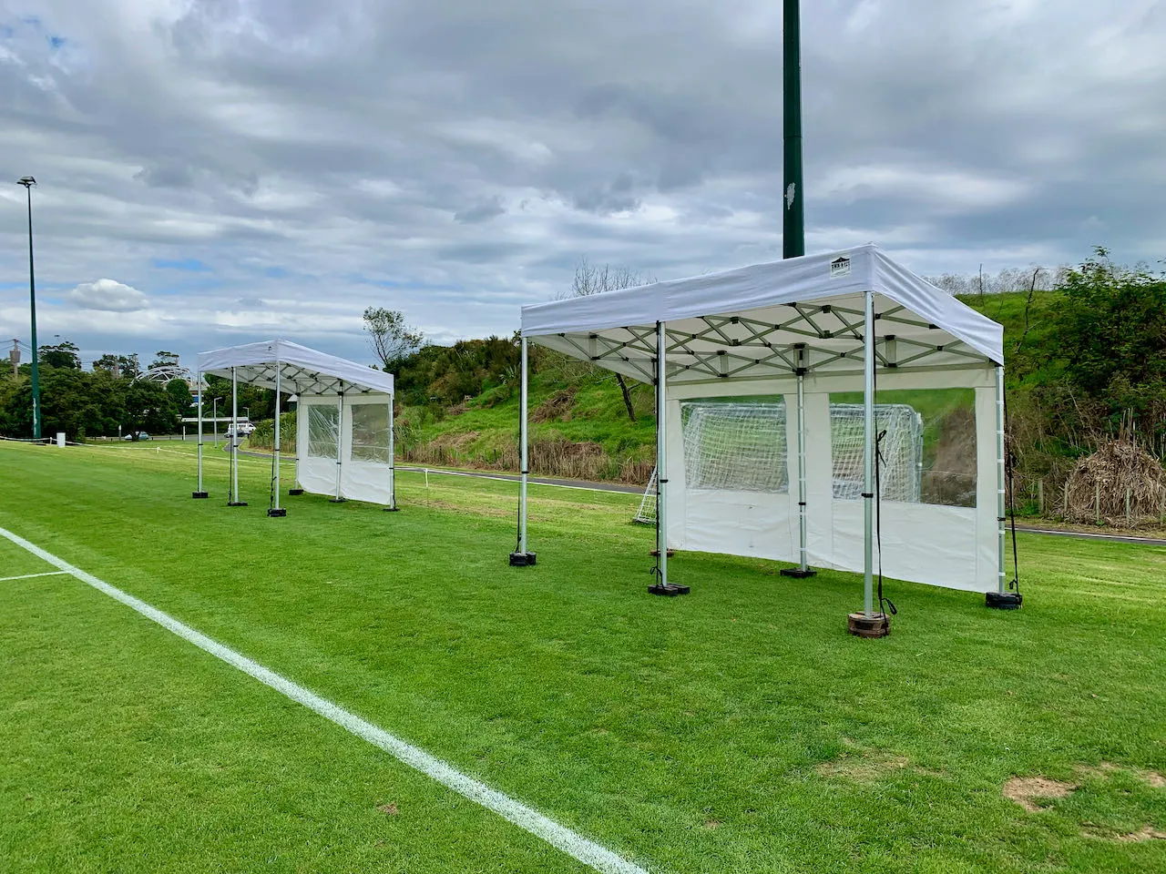 2x4m KNE Awning Includes x 3 Clear window Walls