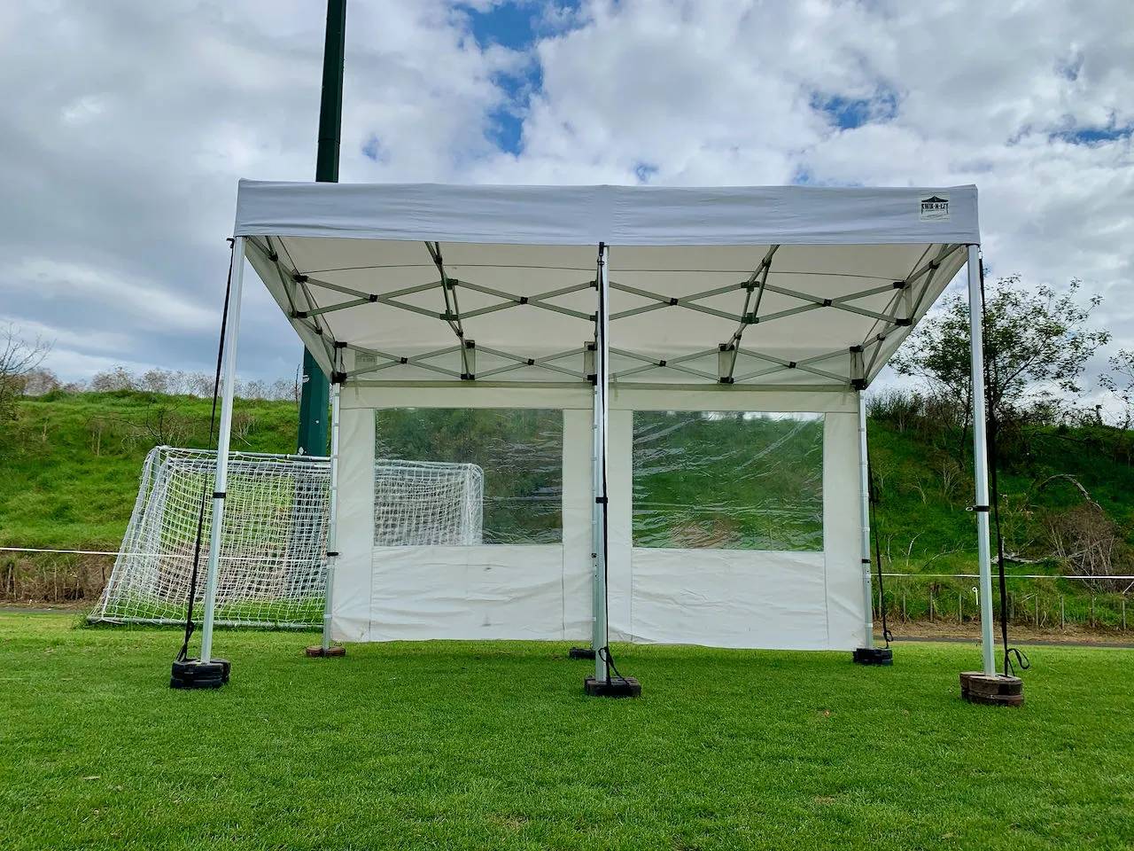 2x4m KNE Awning Includes x 3 Clear window Walls