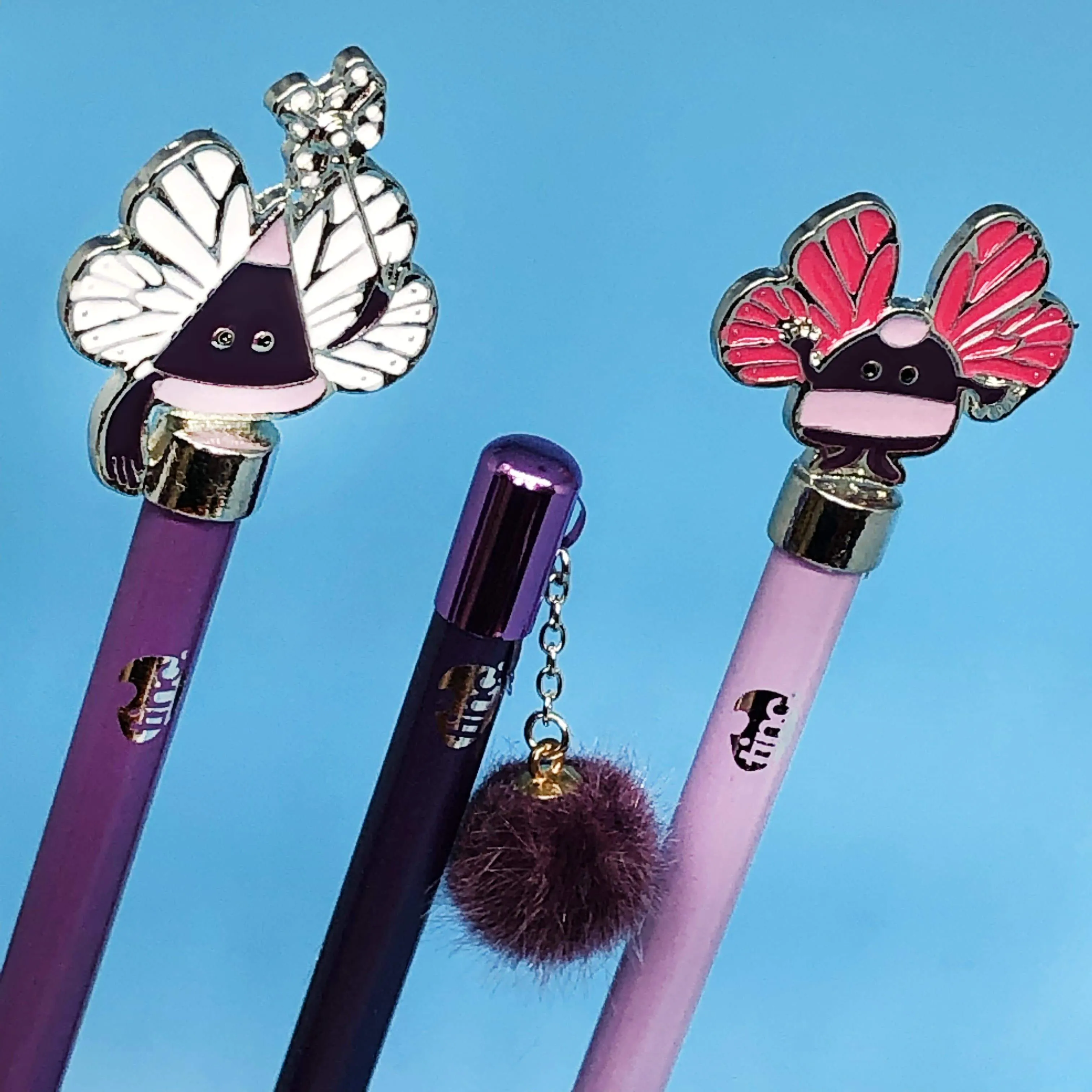 3 Topper Pencils - Purple