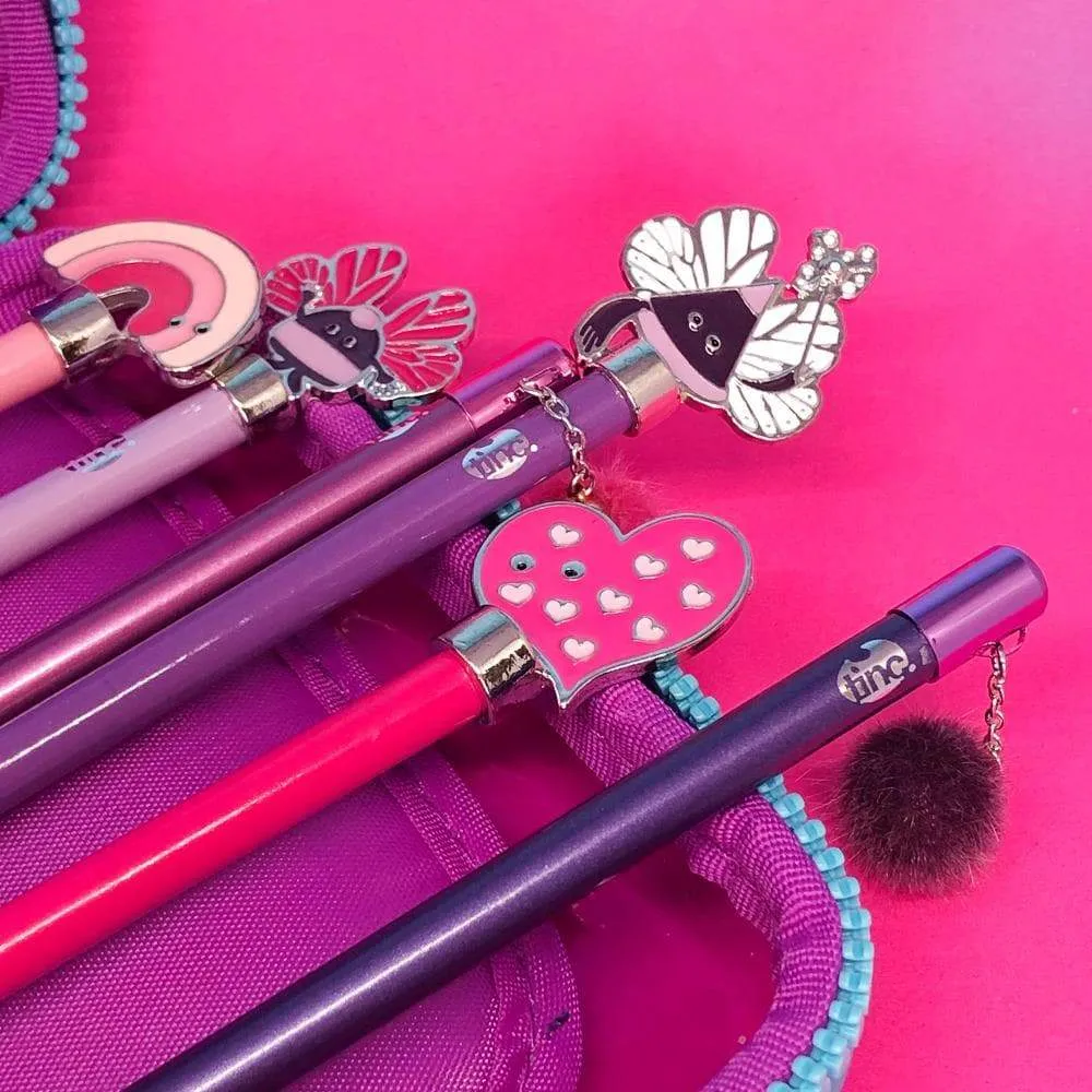 3 Topper Pencils - Purple