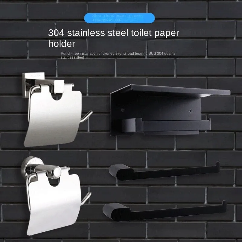 304 Stainless Steel Toilet Paper Holder Toilet Paper Roll Holder Bathroom