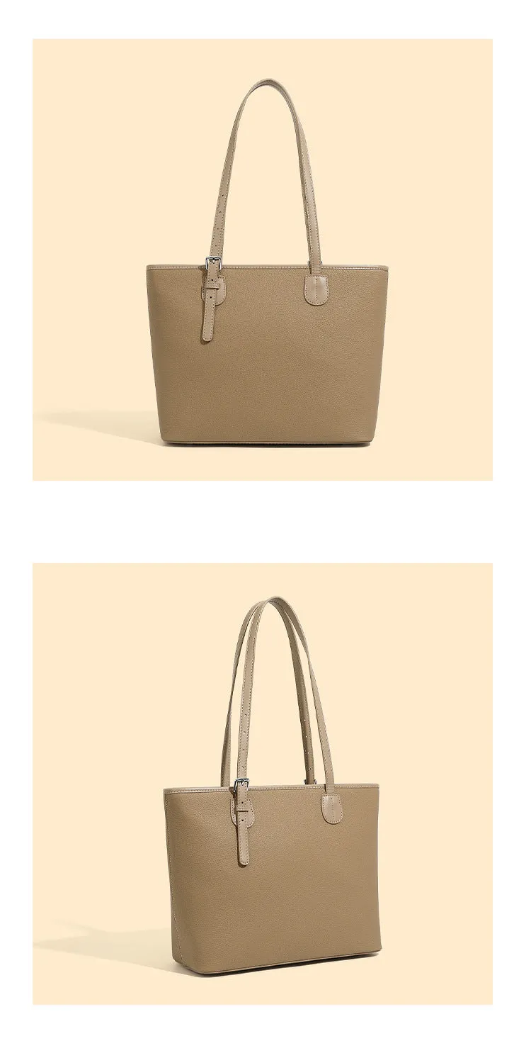 30CM Elephant Grey large Capacity Versatile One Shoulder Bucket Tote Bag 2918