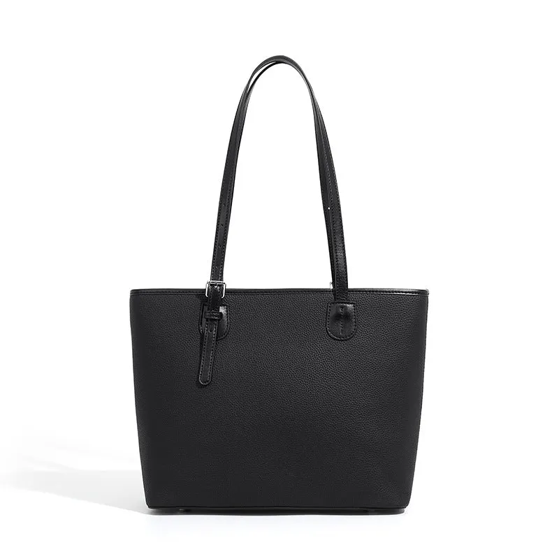 30CM Elephant Grey large Capacity Versatile One Shoulder Bucket Tote Bag 2918