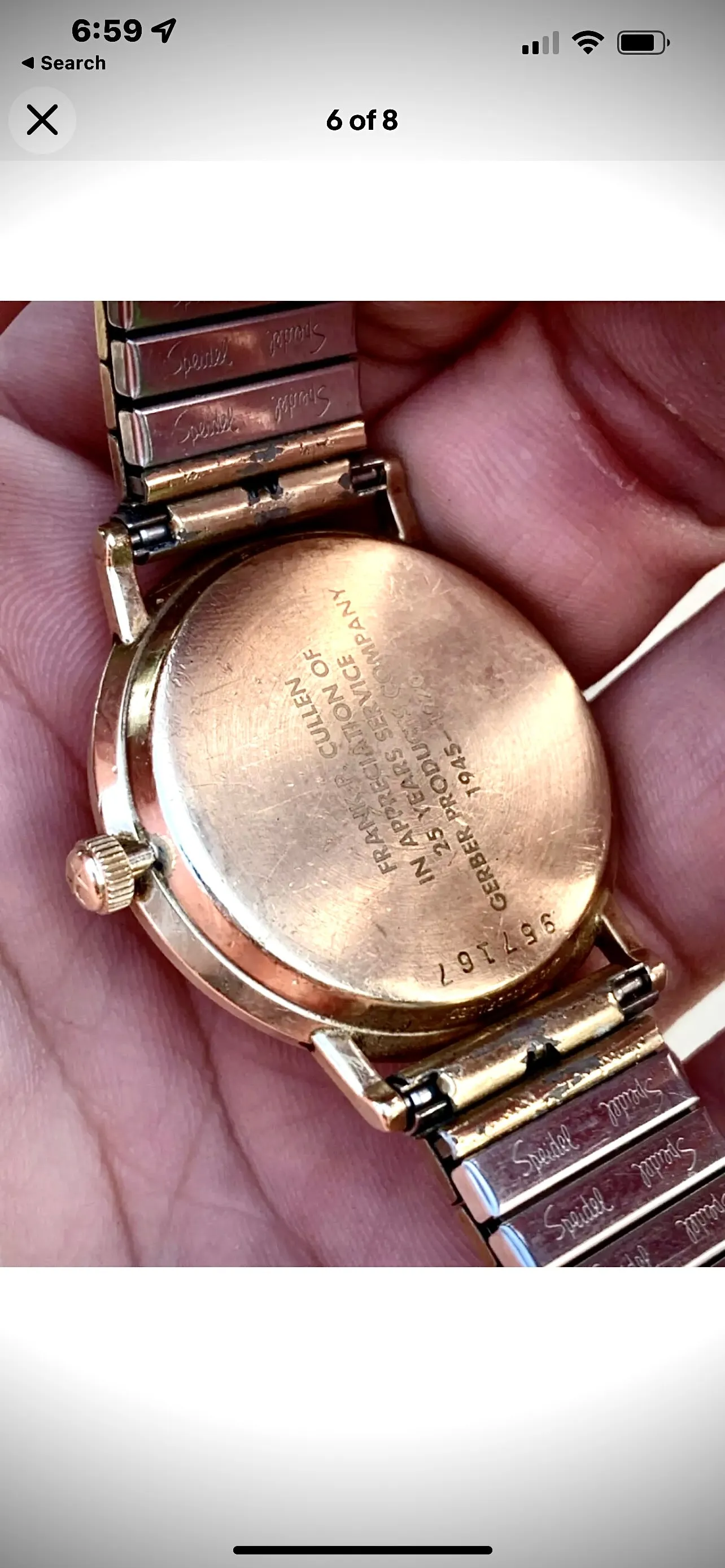 #319 VTG 10k GF HAMILTON MASTERPIECE THIN-O-MATIC MEN’s WRIST WATCH