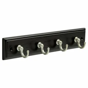 4 Hook Wall Mounted Key Holder Rack for Entryway, Kitchen, Bedroom