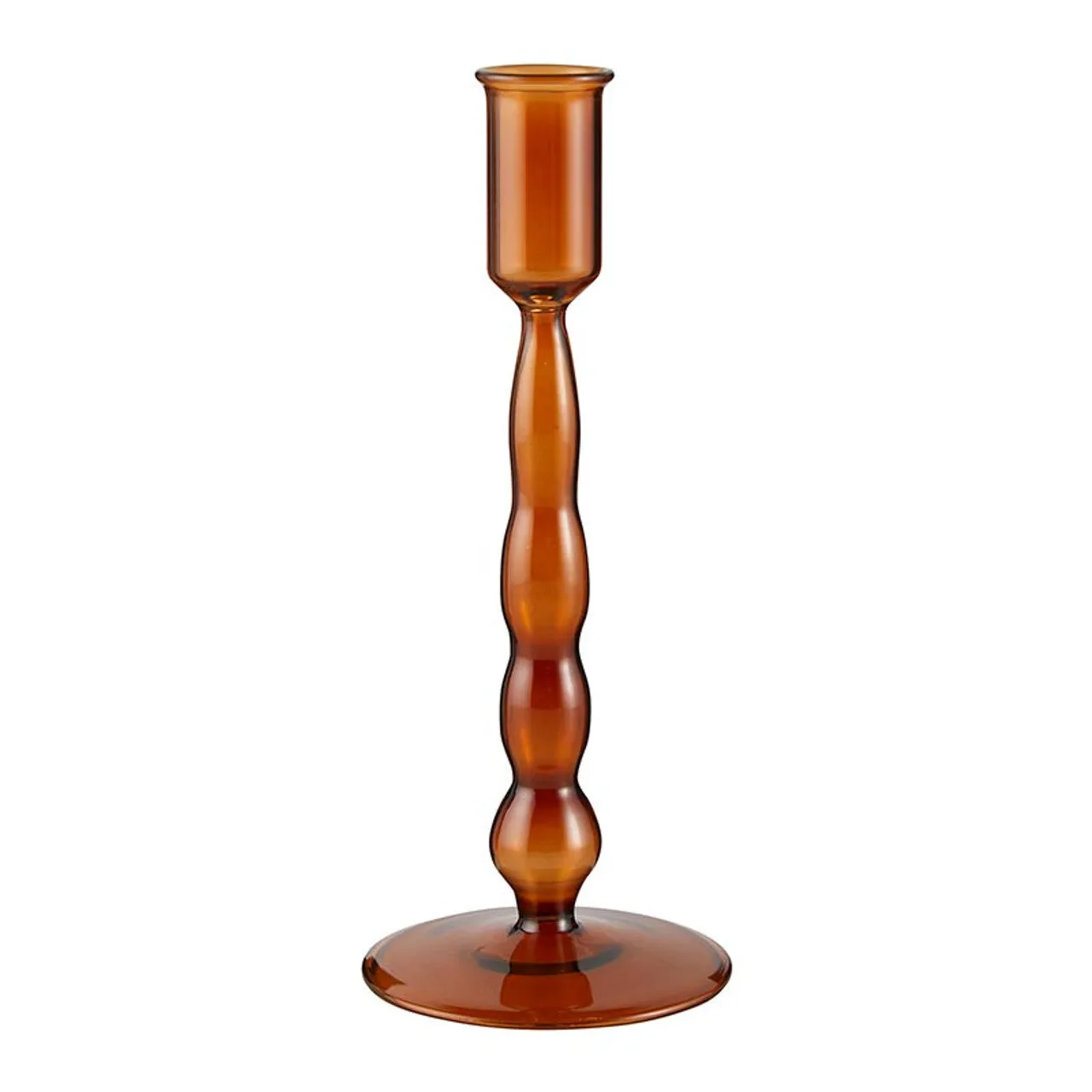 47th & Main - Amber Taper Candleholder
