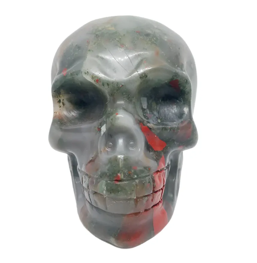 513G African Bloodstone Crystal Skull