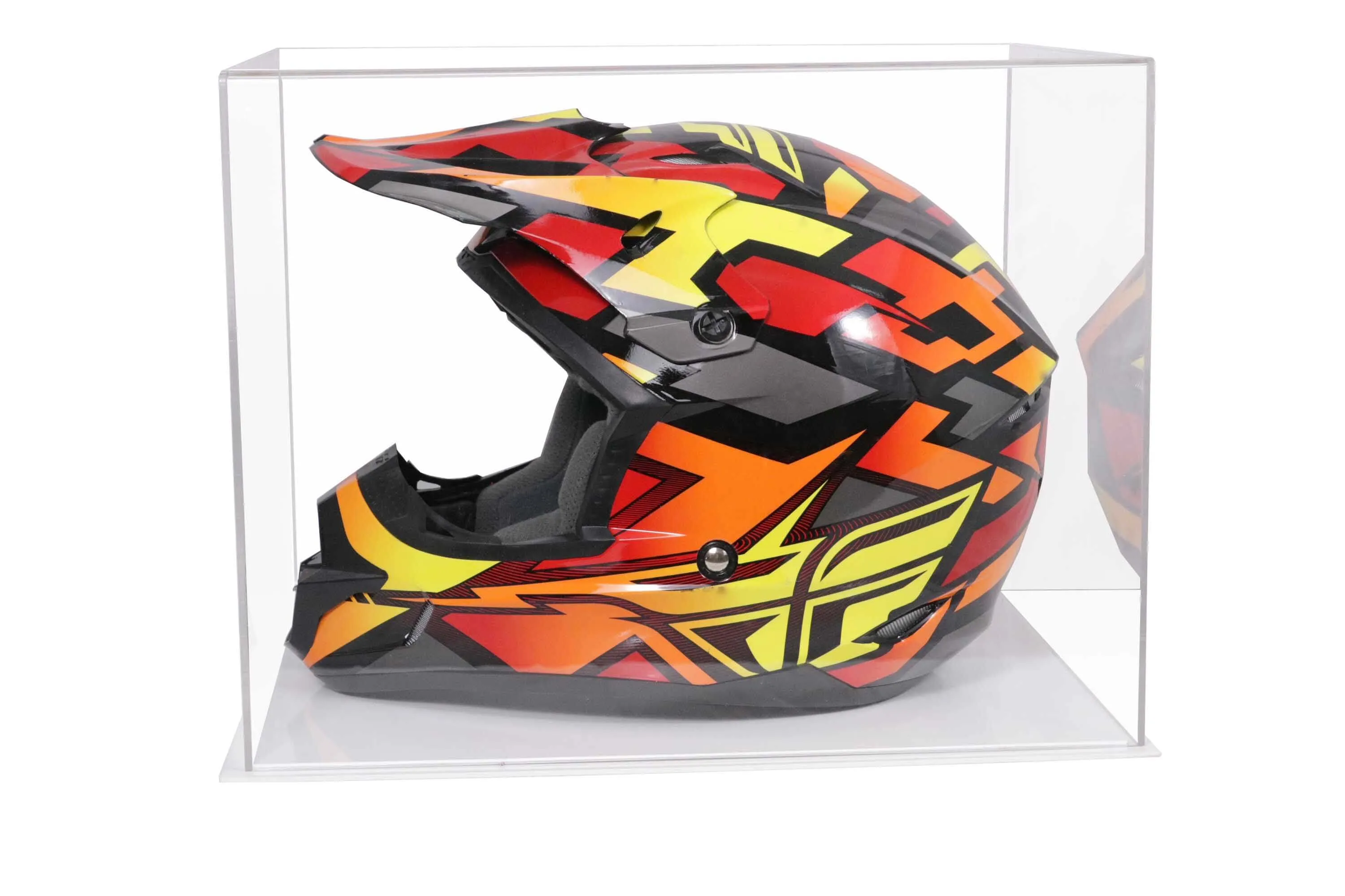 Acrylic Motorcycle Helmet Display Case Helmet Display Case - Clear (A024-B/V61B)