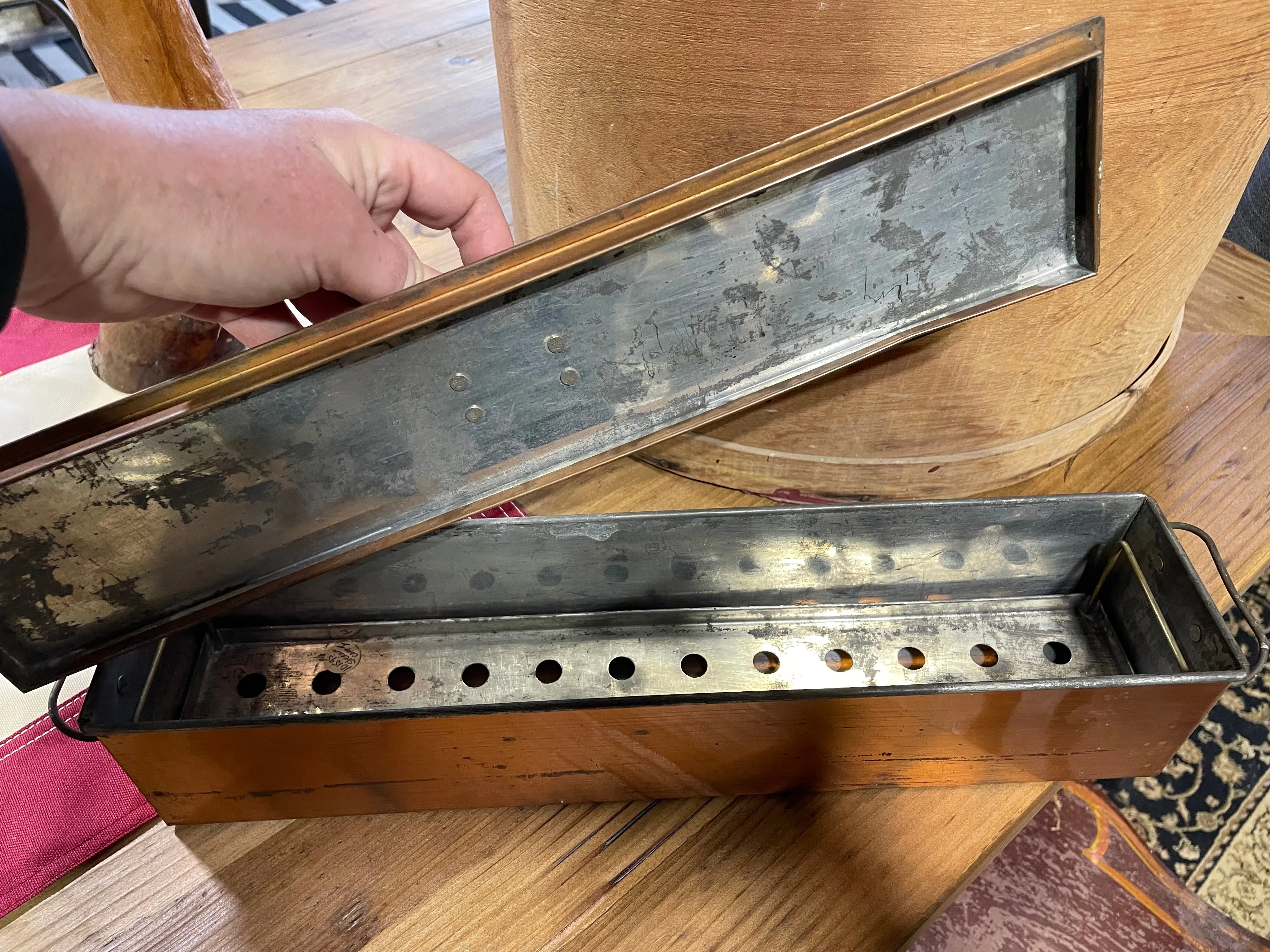 Antique Copper Medical Steam Box