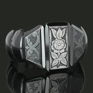 Antique Victorian Wide Carved Whitby Jet Bracelet