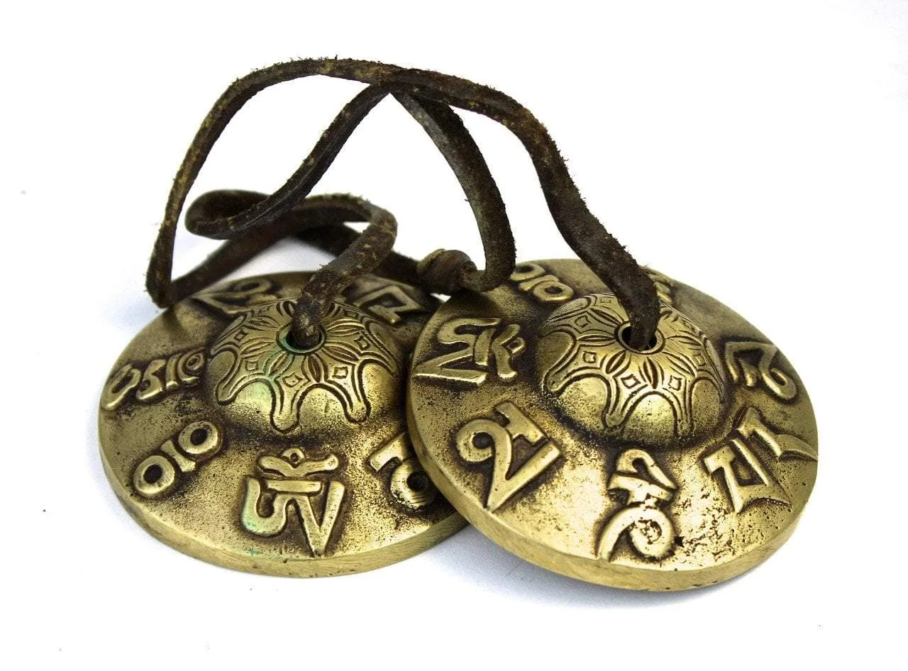 Artisan Quality Mantra Tingshas With Case