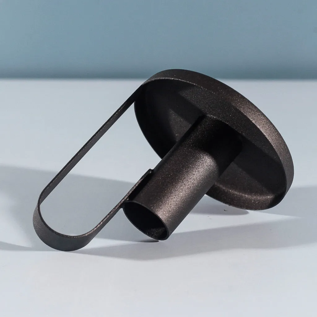 Aurora Black Candle Holder