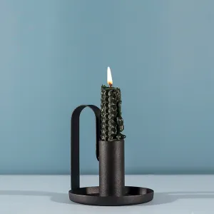 Aurora Black Candle Holder