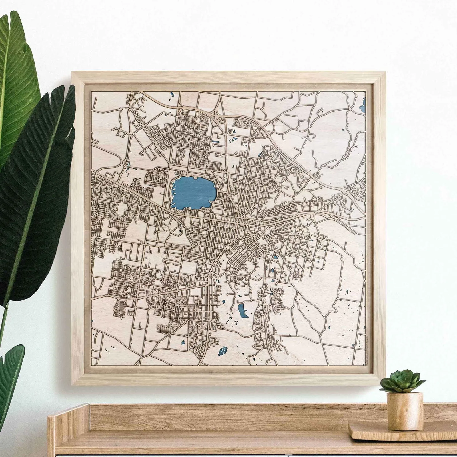 Ballarat Wooden Map