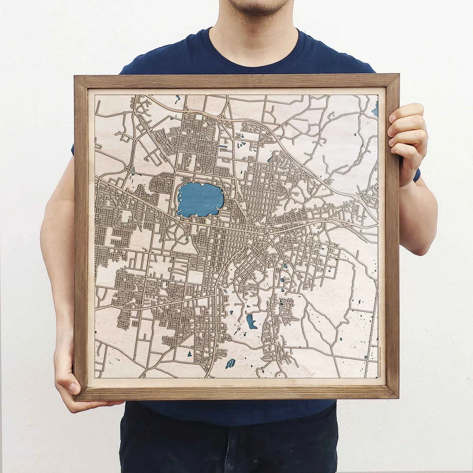 Ballarat Wooden Map