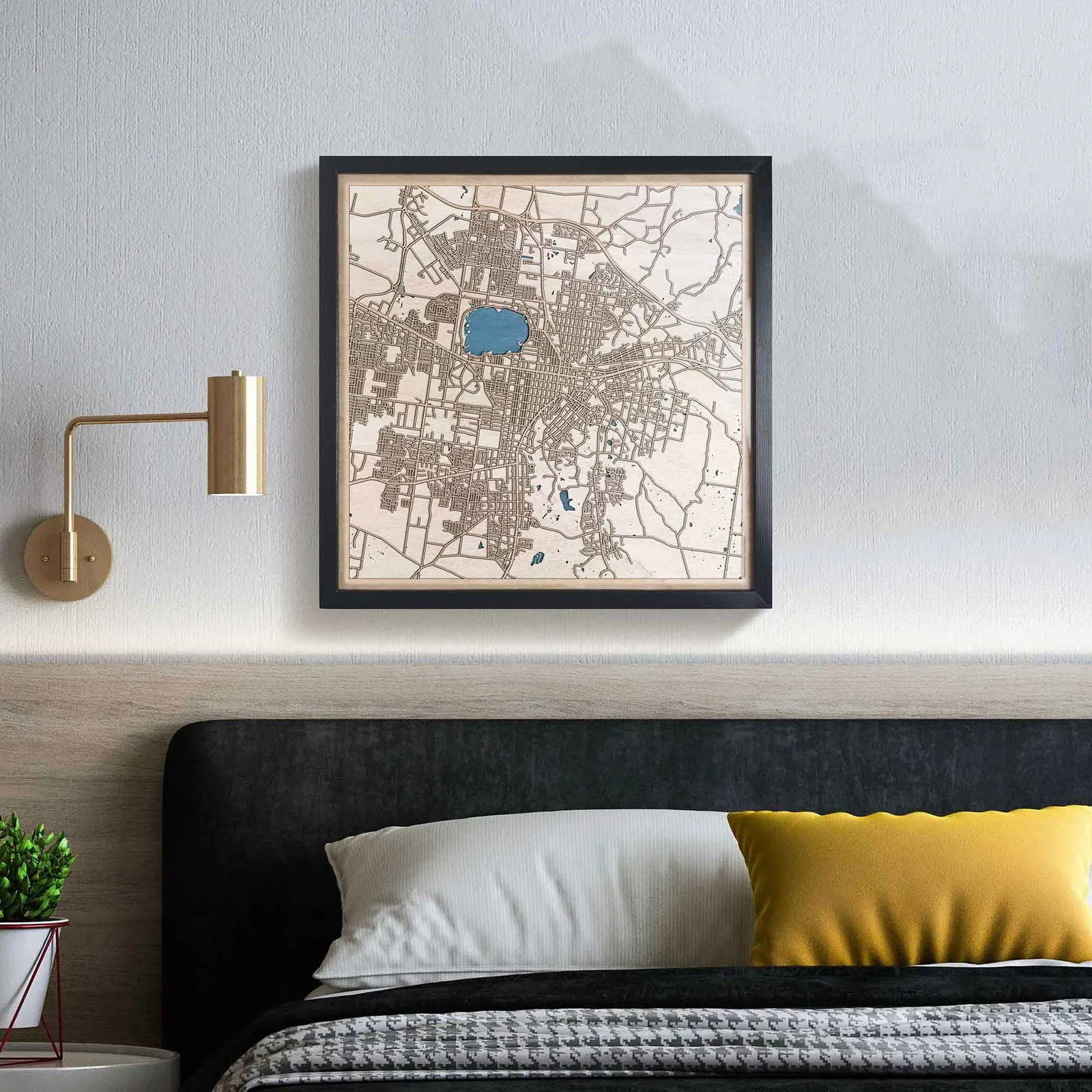 Ballarat Wooden Map
