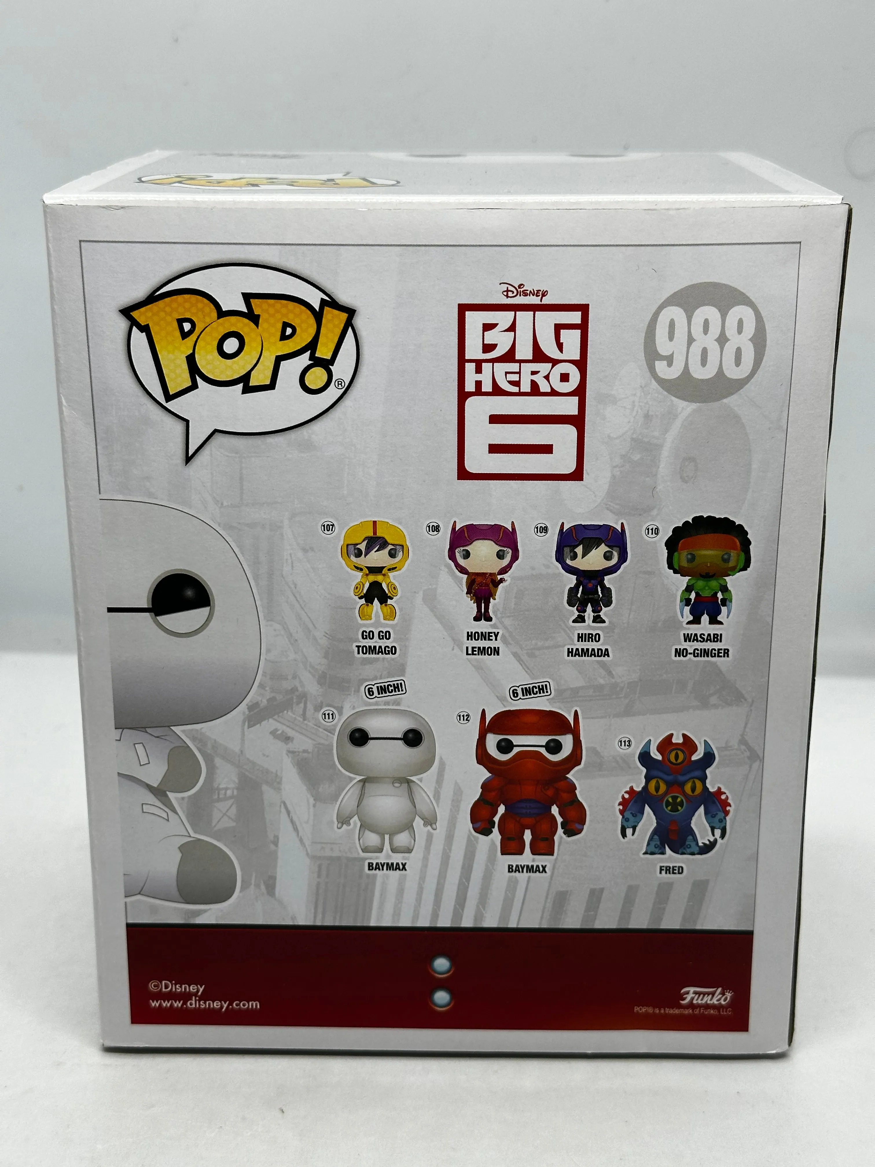 Big Hero 6 - Baymax with Mochi Glow in The Dark Chase #111 6” Pop! Vinyl