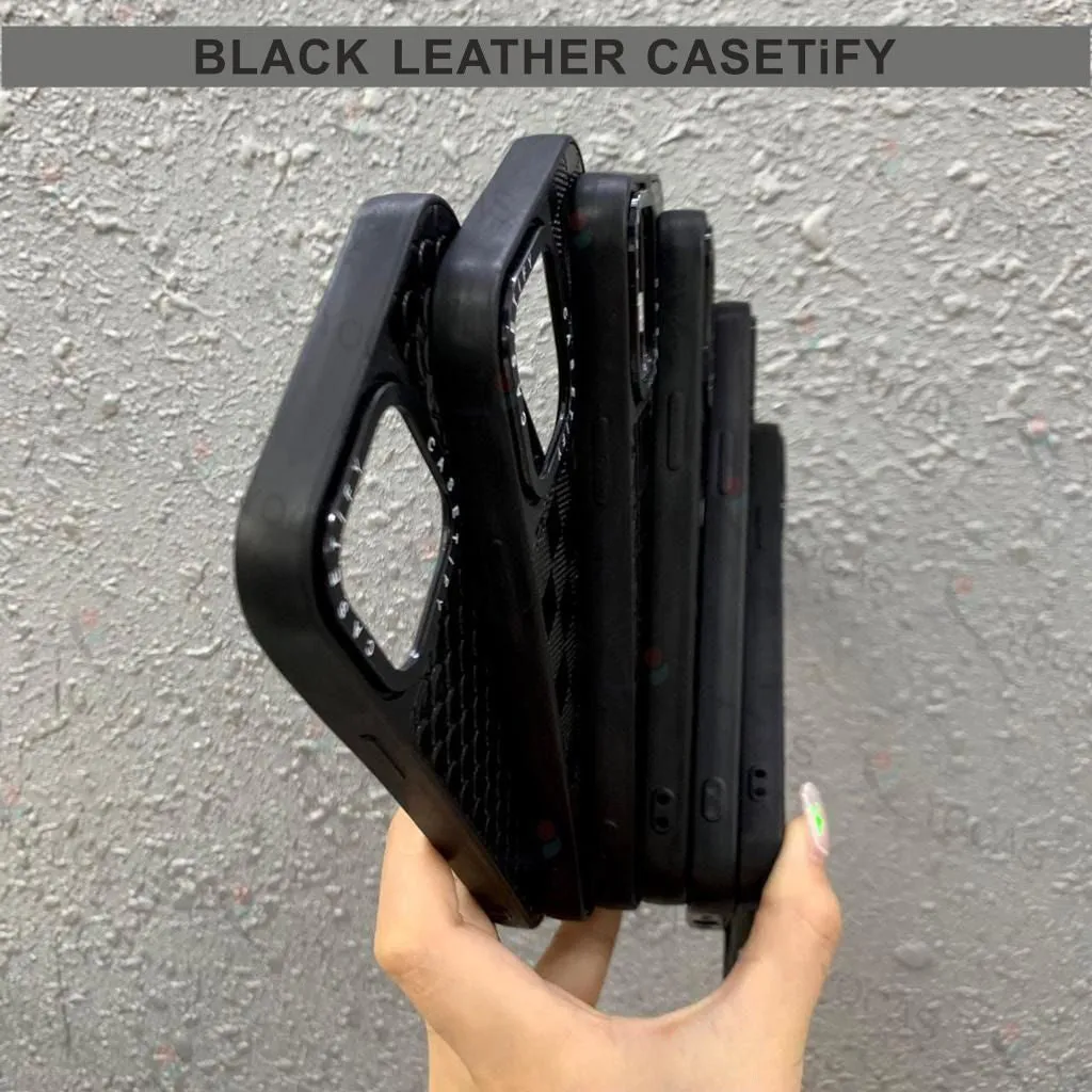 Black Leather Hard Case For Oppo