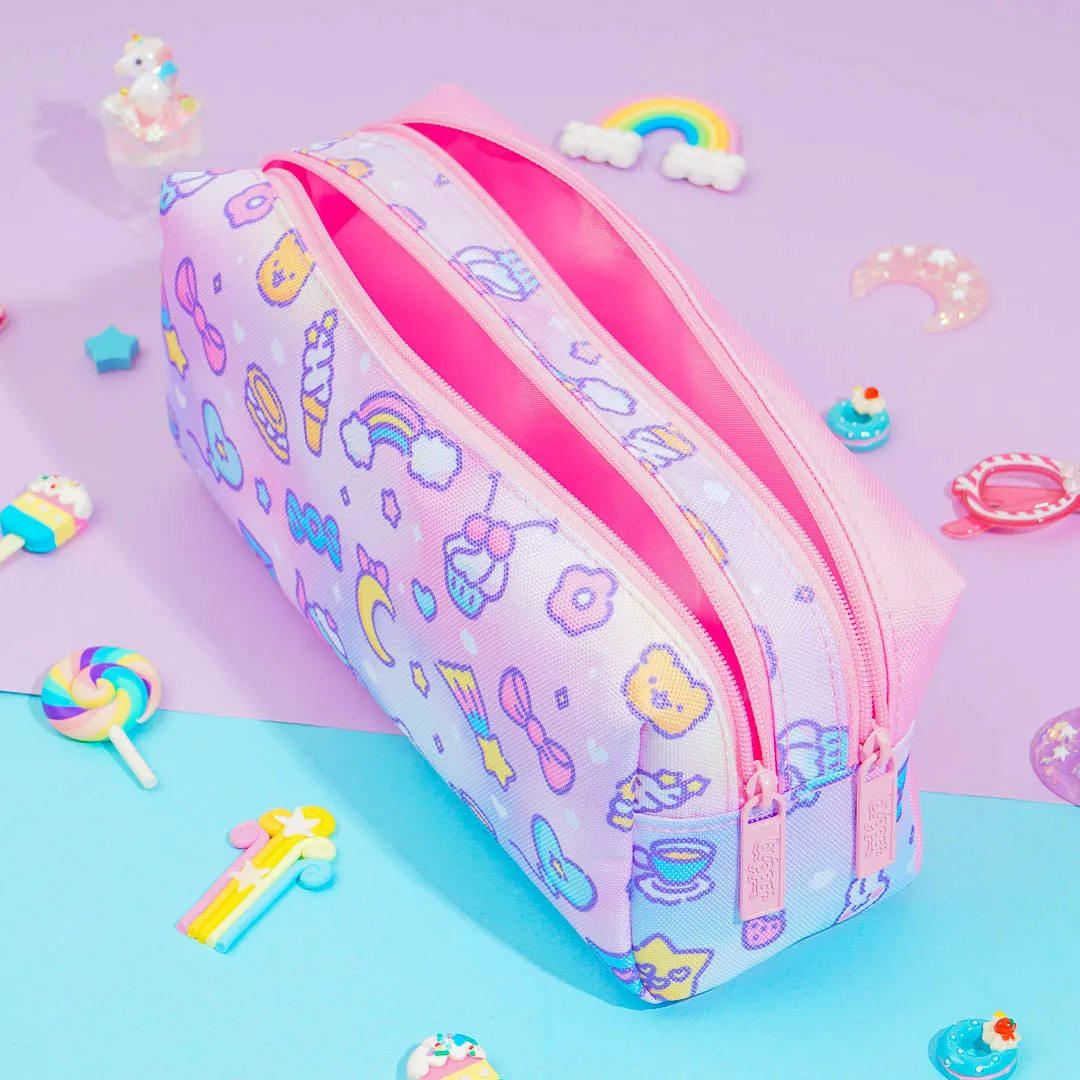 Blippo Harajuku Twin Zip Pencil Case
