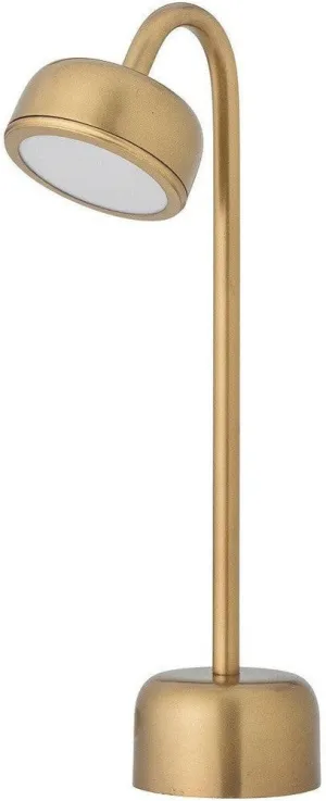 Bloomingville Nico Portable Lampe, Rechargeable, Brass, Metal