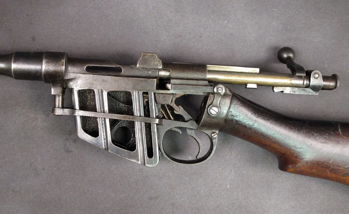 British P-1895 Long Lee Enfield Cutaway Skeletal Display Rifle