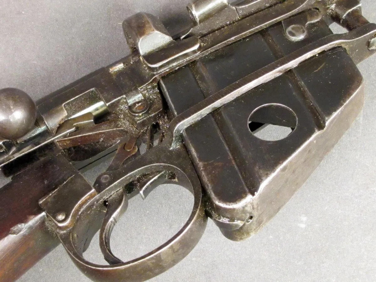 British P-1895 Long Lee Enfield Cutaway Skeletal Display Rifle