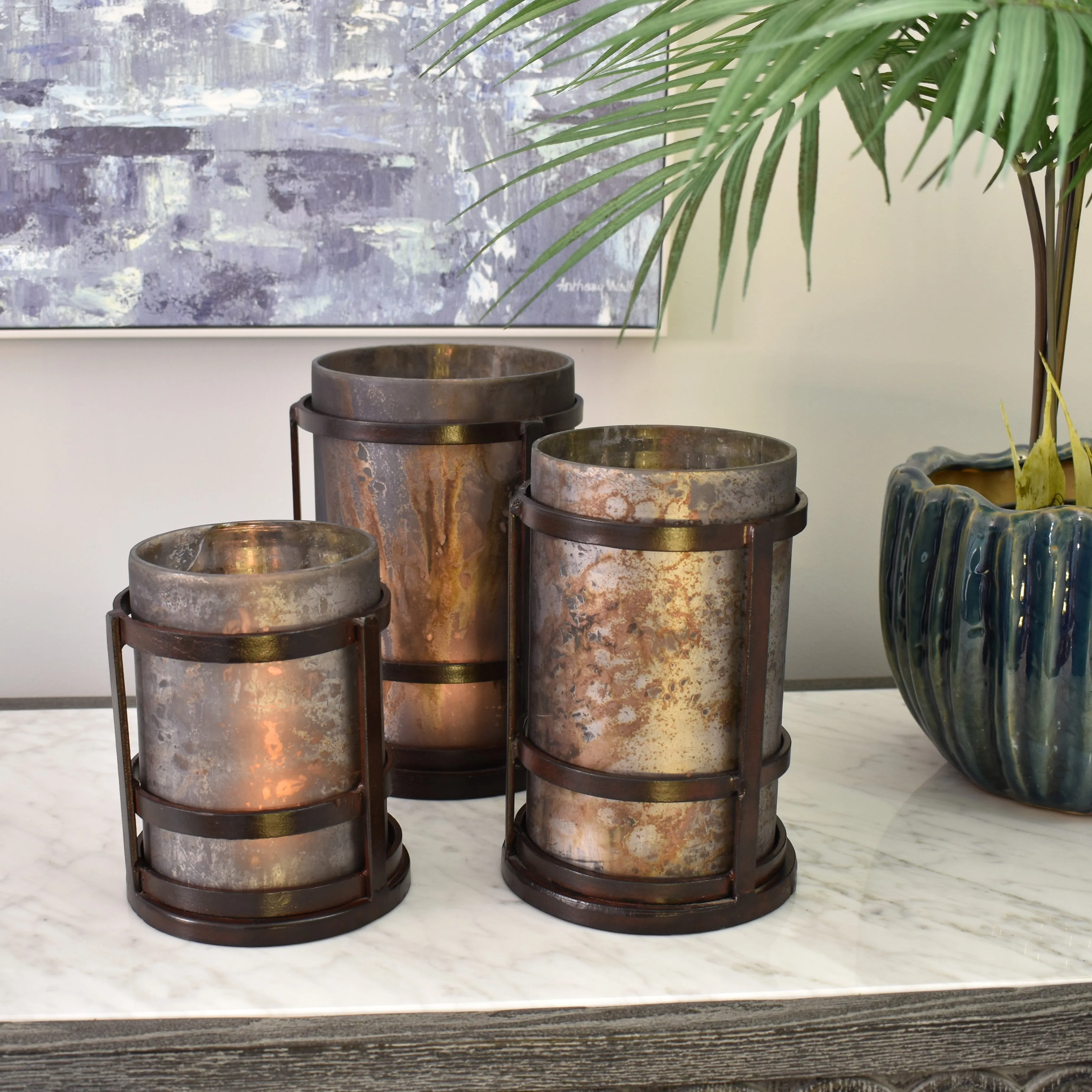 Bronze Rustic Hurricanes