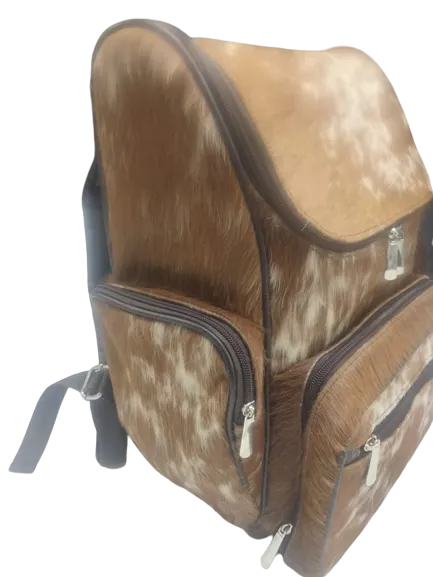 Brown backpack Travel Bag Unisex Tan Color