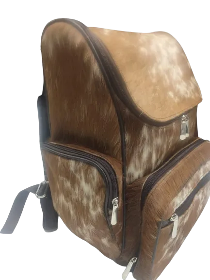 Brown backpack Travel Bag Unisex Tan Color