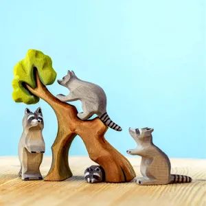 Bumbu Toys Raccoon Family with Tree SET