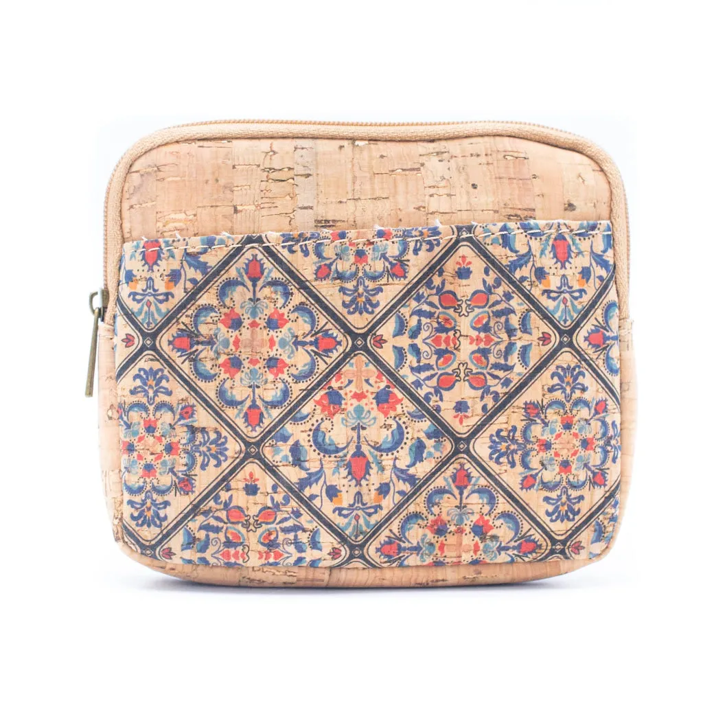 BUY 1 GET 1 FREE: （5units）cork coin purse pattern wallet BAGF-001