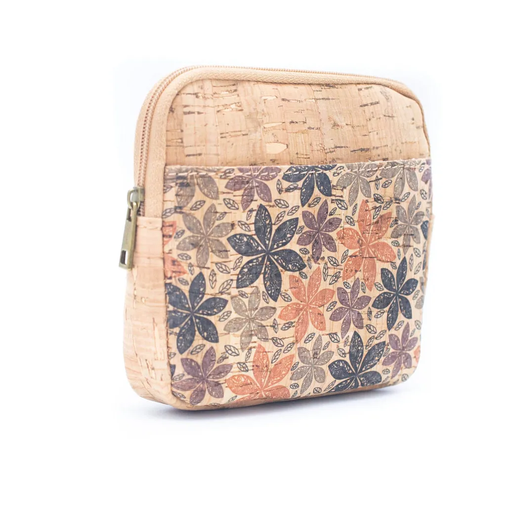 BUY 1 GET 1 FREE: （5units）cork coin purse pattern wallet BAGF-001
