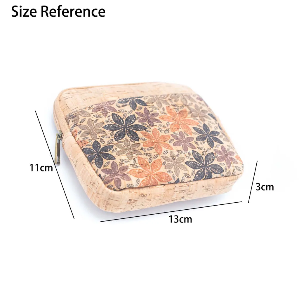 BUY 1 GET 1 FREE: （5units）cork coin purse pattern wallet BAGF-001